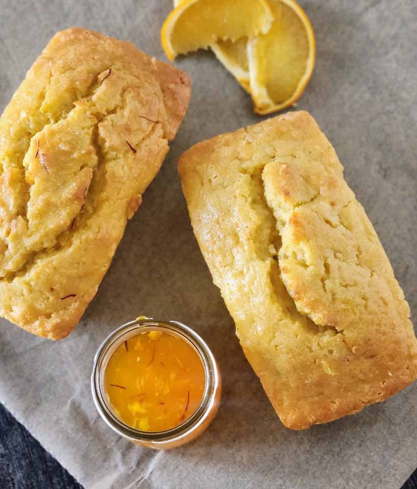 Orange Saffron Quick Bread