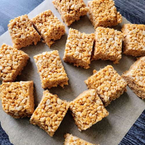 Chipotle Peanut Butter Rice Krispy Treats