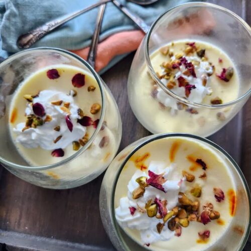 Saffron Panna Cotta