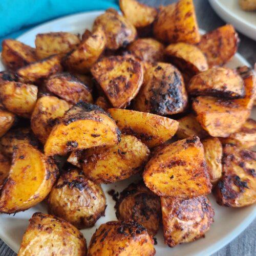 Double Harissa Roasted Potatoes