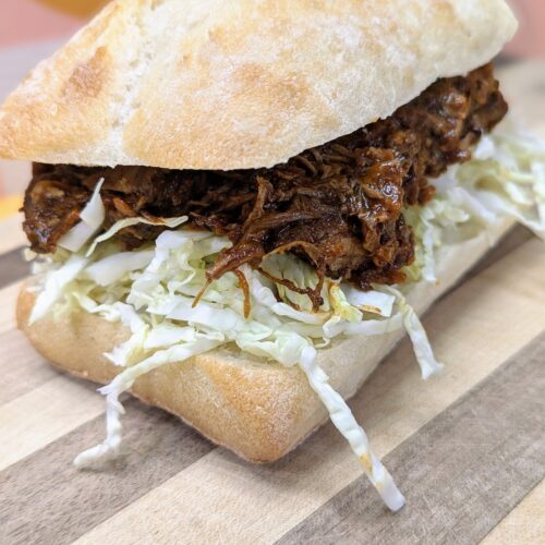 Slow cooked pork with BBQ Classic